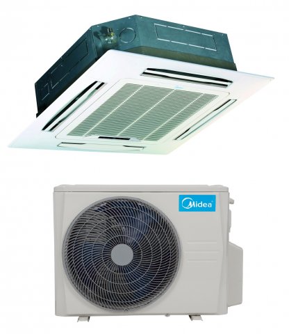 Midea MCA3-12HRFN8-SP hűtő-fűtő kazettás split klíma szett, 3,5kW, A++ - Kazettás klíma