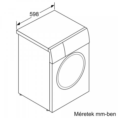 Bosch WGB25400BY elöltöltős mosógép, 10kg, 1400 fordulat, A, Home Connect - Elöltöltős mosógép, mosó-szárító