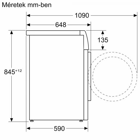Bosch WGB25400BY elöltöltős mosógép, 10kg, 1400 fordulat, A, Home Connect - Elöltöltős mosógép, mosó-szárító
