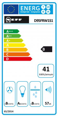 Neff D95FRW1S1 falra szerelhető páraelszívó, 90cm, fekete üveg - Páraelszívó