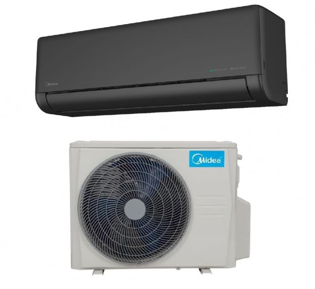 Midea SOL-18-BL-SP Solstice 5,3kW hűtő-fűtő oldalfali split klíma szett, A+++/A++, Wifi, R32, Antracit fekete szín - Split klíma