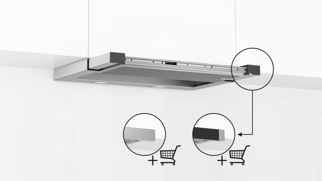 Neff D46ML54X1 N70 teleszkópos páraelszívó, 60cm, 717/392 m3/h nemesacél,A - Páraelszívó