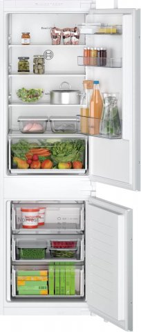 Bosch KIN86NSE0 beépíhető kombinált hűtőszekrény, 184+76 liter, E, NoFrost - Beépíthető hűtő, fagyasztó, borhűtő