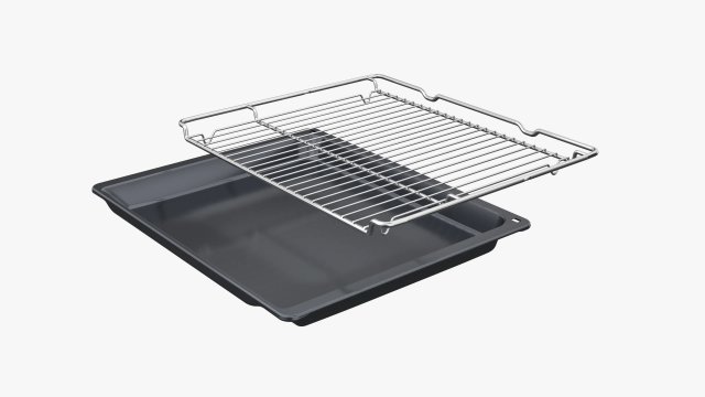 Bosch HBA534ES3 beépíthető elektromos sütő, 7 funkció, 71 liter, A+ - Beépíthető sütő, gőzsütő