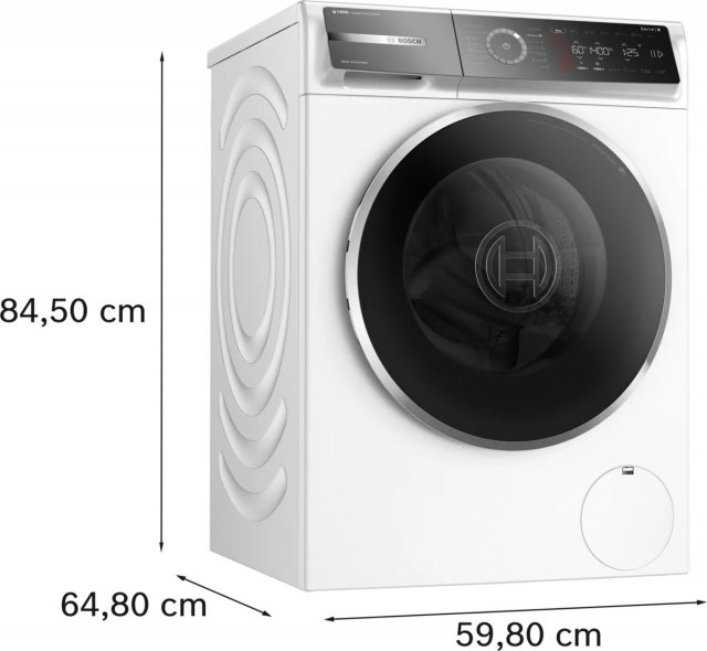 Bosch WGB254A2BY Serie 8 elöltöltős mosógép, 10kg, 1400 fordulat, A, i-DOS, Gőz, Home Connect - Elöltöltős mosógép, mosó-szárító