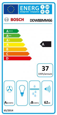 Bosch DDW88MM66 munkapultba süllyeszthető elszívó, 80cm, üveg, 775m3, Home Connect - Páraelszívó