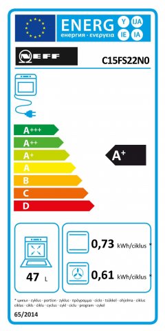 Neff C15FS22N0 N90 beépíthető kompakt gőzsütő, 46liter, 16 funkció, A - Beépíthető sütő, gőzsütő